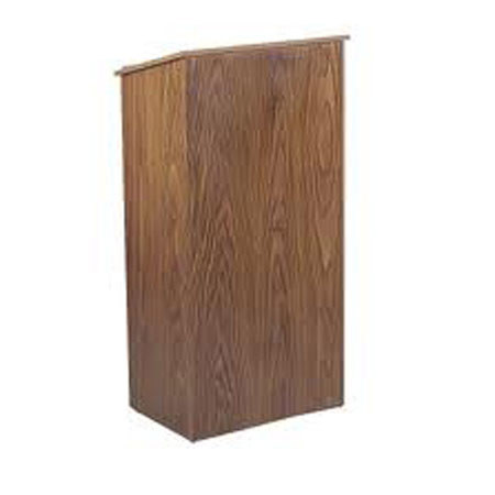 Oklahoma Sound Full Floor Lectern, Medium Oak