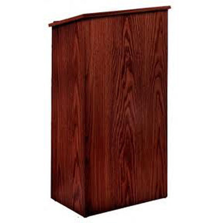 Oklahoma Sound Full Floor Lectern, Mahogany