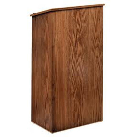 Oklahoma Sound Full Floor Lectern, Walnut