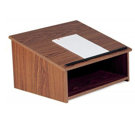 Oklahoma Sound 22" Table-Top Lectern, Medium Oak