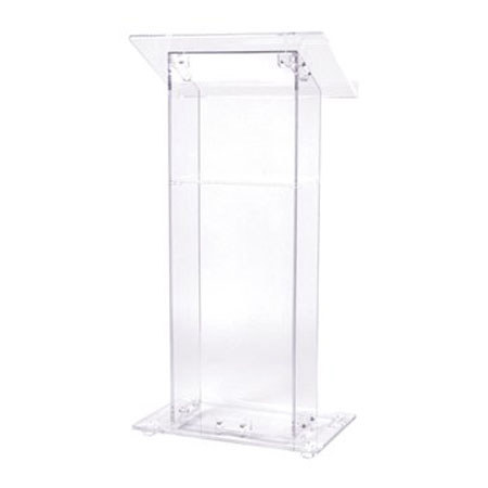 Oklahoma Sound 401S Clear Acrylic Lectern with Shelf