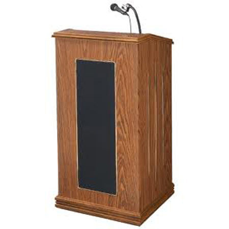 Oklahoma Sound 711 Prestige Sound Lectern, Medium Oak Laminate