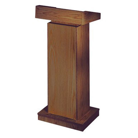 Oklahoma Sound 810 Orator Premier Lectern, Medium Oak
