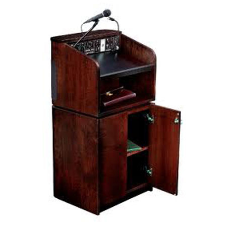 Oklahoma Sound Tabletop & Base Combo Sound Lectern, Mahogany