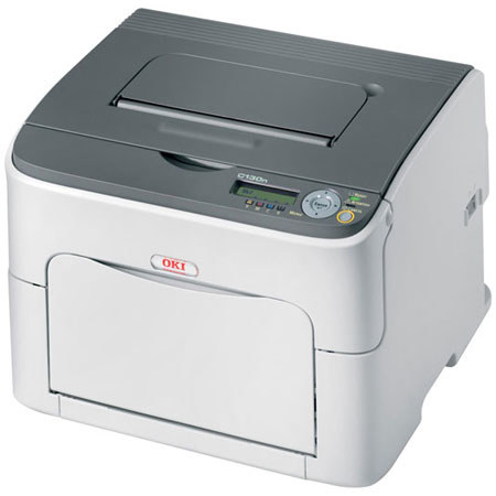 OKI Data C130N Digital Color Printer, 5/20ppm, 600x600x4dpi