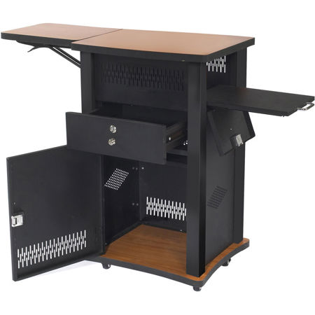 Oklahoma Sound The Wizard Presentation Cart with VGA and HDMI Ports