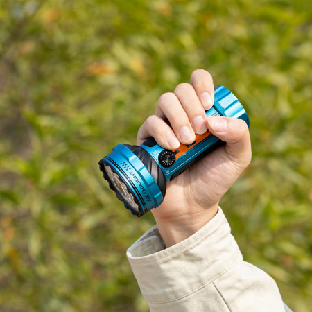 olight compact flashlight Olight Marauder Mini 2 Rechargeable Compact Powerful LED Flashlight,  Roadster Blue