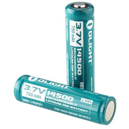 Olight 14500 3.7V 750mAh Rechargeable Lithium-Ion Battery