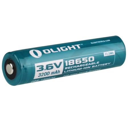 Olight 18650 3.6V 3200mAh Rechargeable Lithium-Ion Battery, Storage Box