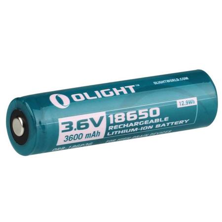 Olight 18650 3.6V 3600mAh Rechargeable Lithium-Ion Battery, Storage Box