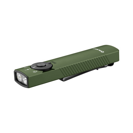 Olight Arkfeld Pro Flat EDC Cool White LED Flashlight with UV and Laser, OD Green