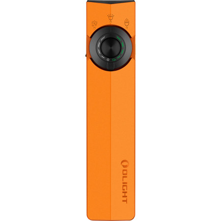 Olight ArkPro Rechargeable EDC Cool White LED Flashlight with UV and Green Laser, Orange