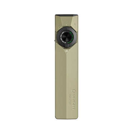 Olight ArkPro Ultra Rechargeable EDC Cool White LED Flashlight with UV and Green Laser, Olive Green