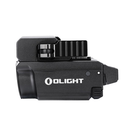 Olight Baldr Mini Rechargeable Cool White LED Weapon Light with Green Laser, Black