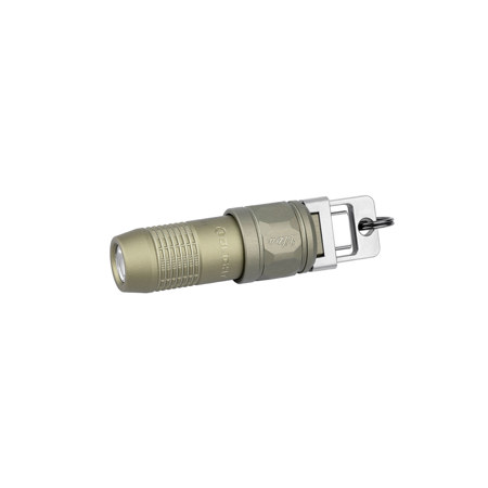 Olight iUltra Rechargeable OAL Cool White LED Keychain Flashlight, Olive Green