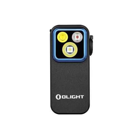 Olight Oclip Pro 3-in-1 Clip-On LED Flashlight with Floodlight, Spotlight and Red Light, Black