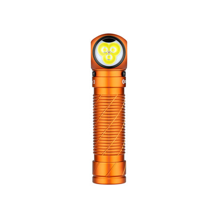 Olight Perun 3 Cool White LED Flashlight and Headband, Orange