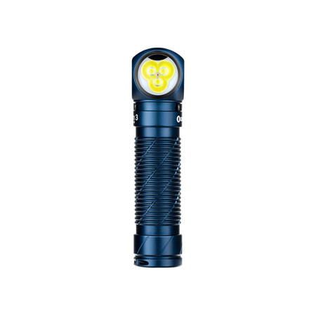 Olight Perun 3 Cool White LED Flashlight and Headband, Midnight Blue