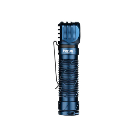 Olight Perun 3 Cool White LED Flashlight & Headband, Midnight Blue