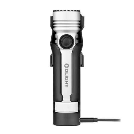 Olight Seeker 4 Pro High Power Cool White LED Flashlight, White