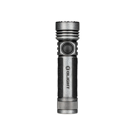 Olight Seeker 4 Pro Cool White LED Flashlight, Silver-Plated Bronze