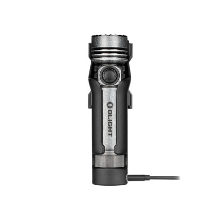 Olight Seeker 4 Pro Cool White LED Flashlight, Silver-Plated