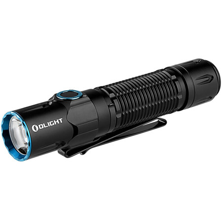 Olight Warrior 3S Rechargeable Cool White Tactical LED Flashlight, Black