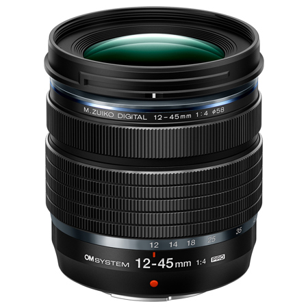OM SYSTEM M.Zuiko Digital ED 12-45mm f/4 PRO Lens for Micro Four Thirds