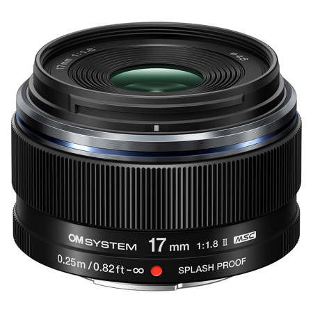OM SYSTEM M.Zuiko Digital 17mm f/1.8 II Lens for Micro Four Thirds