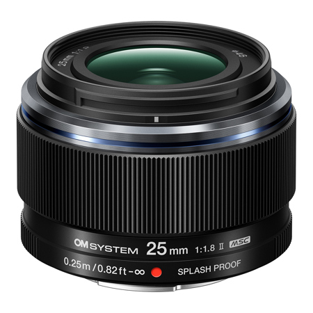 OM-SYSTEM 25mm f1.2 美品 OM SYSTEM M.Zuiko Digital 25mm f/1.8 II Lens for Micro Four