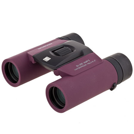 Olympus 8x25 WP II Roof Prism Binocular with 6.2 Degree Angle of View, Purple