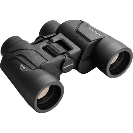 OM SYSTEM 8x40 Explorer S Porro Prism Binoculars with 59.7 Degree AOV, Black