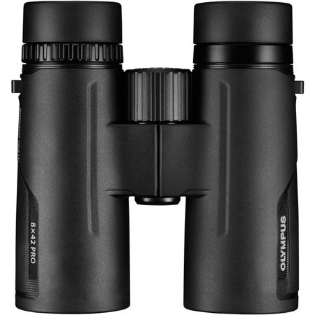 Olympus 8x42 PRO Roof Prism Binocular, 7.5 Degree Angle of View, Black
