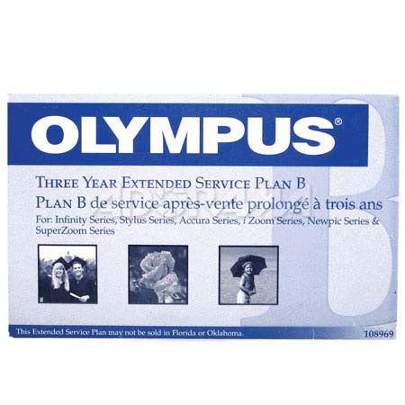 Olympus 108960 3 Year Extended Warranty B for Stylus