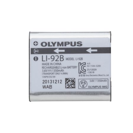 OM SYSTEM LI-92B 4.9Wh 3.6V 1350mAh Rechargeable Lithium-Ion Battery
