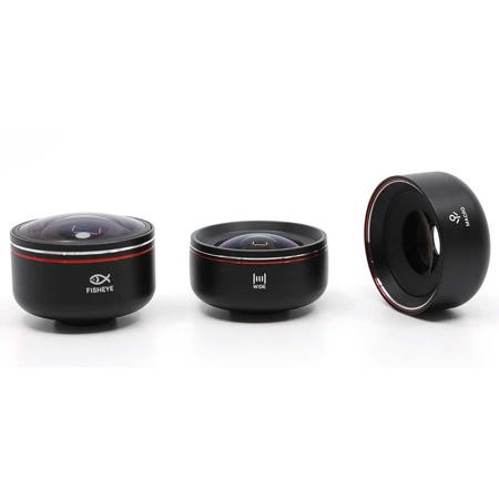 OrangeMonkie HD Mobile Lens Kit with Macro, Wide, Fisheye Lenses
