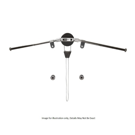 OmniMount OMH Low Profile Fixed Mount for 32-60" TVs, Polished Aluminum