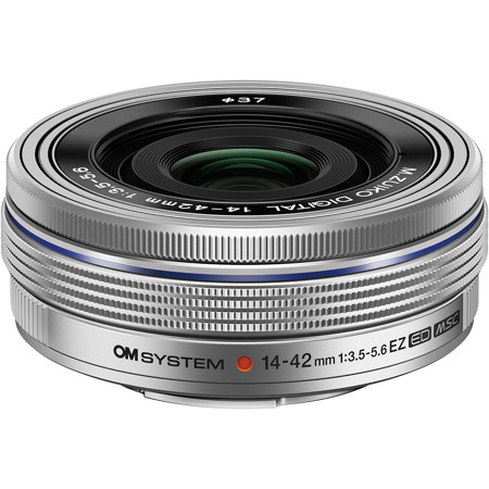 OM SYSTEM M.Zuiko Digital ED 14-42mm f/3.5-5.6 EZ Lens for Micro Four Thirds Silver