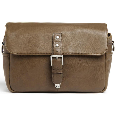 ONA The Bowery Pebbled Leather Camera Messenger Bag, Olive