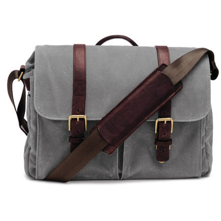ONA The Brixton Camera and Laptop Messenger Bag, Smoke