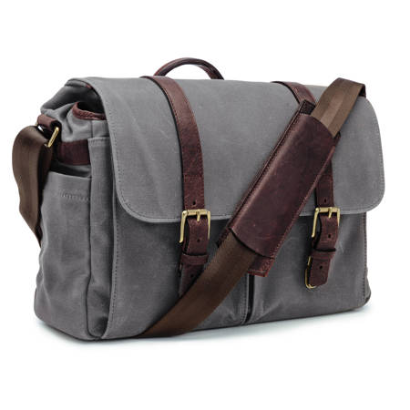 ONA The Brixton Camera and Laptop Messenger Bag, Smoke