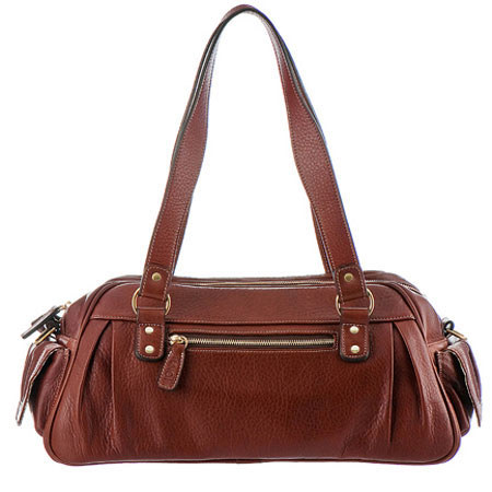 ONA ONANC The Nevis Grain Leather Bag for Women-Cognac