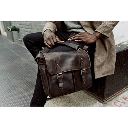 ONA The Prince Street Leather Camera Messenger Bag Dark Truffle ONA5 024LDB
