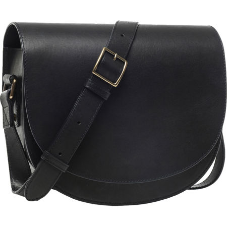ONA Savannah II Leather Camera and Everyday Crossbody Bag, Black