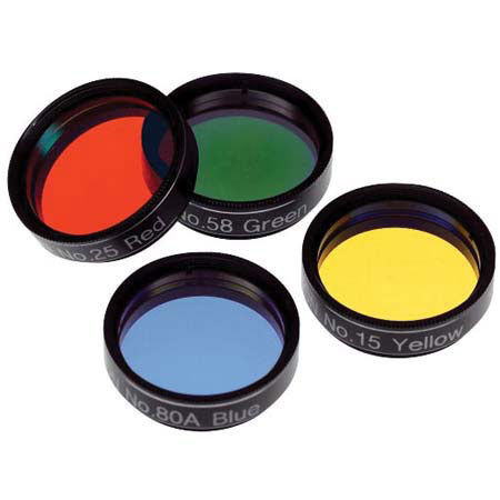 Orion 1.25 in Set of Four Color Telescope Filters