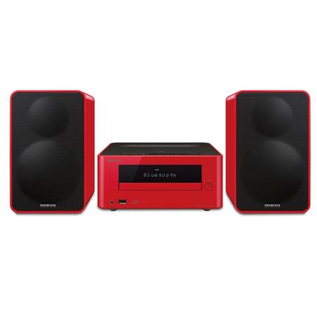 Onkyo CS-265 Colibrino CD Hi-Fi Bluetooth Mini System, Red