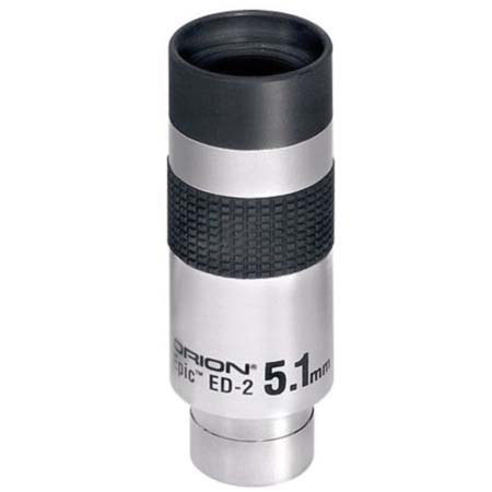 Orion 5.1mm Epic ED-2, 1.25" Long Eye Relief Eyepiece with 55 Degree Wide Field of View.