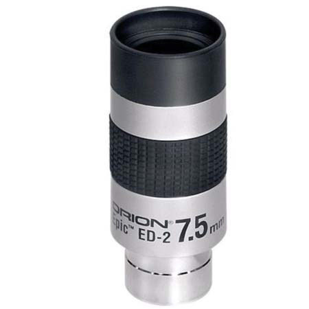 Orion 7.5mm Epic ED-2, 1.25" Long Eye Relief Eyepiece with 55 Degree Wide Field of View.