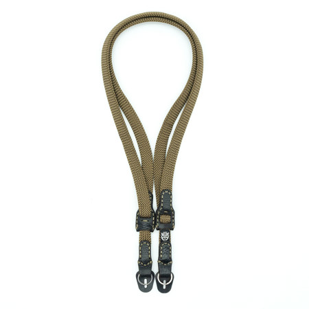 Owlkrown TrailFlex Adjustable Camera Strap with Polished Split Ring Safari