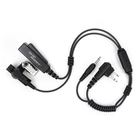ON SET HEADSETS FilmPRO X Shorty In-Line PTT Chest Pack Headset